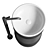 AGAPE Vieques Washbasin Collection 3D model small image 3