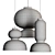 Wabisabi Pendant Light 3D Model 3D model small image 6