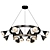 Modern Designer DYAD Chandelier 3D model small image 1