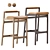 Sleek Baden Barstool by Four Hands 3D model small image 1