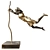 Elegant Girl Jumping Sculpture 3D model small image 2