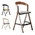 Diverge Stool & Chair Set 3D model small image 1