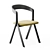 Diverge Stool & Chair Set 3D model small image 3