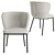 Modern Nordic Dining Set with Cisilia Chair 3D model small image 4