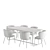 Modern Nordic Dining Set with Cisilia Chair 3D model small image 5