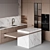 Flexible modern kitchen design 3D model small image 5