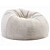 Modern Bean Bag Chair Westelm 3D model small image 1