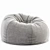 Modern Bean Bag Chair Westelm 3D model small image 3