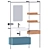 Elegant Atelier Bathroom Furniture 3D model small image 6