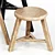 Modern Wooden Stool Set Varieties 3D model small image 3