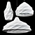 Paper Origami Pendant Lights Set 3D model small image 7