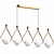 Sleek Ivory Glass Pendant Light 3D model small image 1