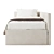 Leo Bed with Armrest, dimensions: 108x216x75cm 3D model small image 2