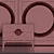 Elegant Wall Decor Composition 3D model small image 2