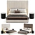 Elegant ARONA Bed Design 3D model small image 3