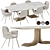 Elegant Turri Soul Dining Set 3D model small image 8