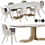 Elegant Turri Soul Dining Set 3D model small image 9