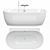  Contemporary Duravit Luv Freestanding Bathtub 3D model small image 1