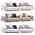  Sleek Minotti Horizon Sofa 3D model small image 2