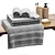 Bathroom Décor Set with Towels 3D model small image 4