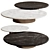 Minotti Doyle Metal Stone Table 3D model small image 1
