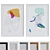 Modern Abstract Picture Frame Set 3D model small image 1