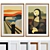 Modern Abstract Picture Frame Set 3D model small image 1