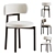 Modern Davis Dining Chair Set 3D model small image 1