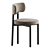 Modern Davis Dining Chair Set 3D model small image 2