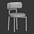 Modern Davis Dining Chair Set 3D model small image 4