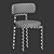 Modern Davis Dining Chair Set 3D model small image 5