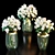 Exquisite Decor Set with Vases 3D model small image 1