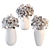 Exquisite Decor Set with Vases 3D model small image 6