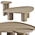 Brasero Oak Coffee Tables 3D model small image 1