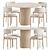 Royal Modern Dining Set 3D model small image 1