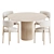 Royal Modern Dining Set 3D model small image 3