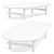 Modern Outdoor Coffee Table - Ayana 3D model small image 4