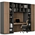 Modern Home Office Furniture Set 3D model small image 2