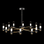 Modern Cylinder LED Chandelier Fixture 3D model small image 3