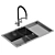 Kitchen Sink Set & Faucets 3D model small image 4