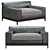 Customizable Liaigre Bouddha Sofa 3D model small image 1