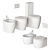 SmartB Ceramic Bathroom Collection 3D model small image 5