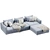 Modern Poliform Bristol Ottoman Set 3D model small image 5