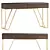 Modern Chic Wooden Console Table 3D model small image 1