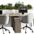 Modern Home Office Furniture Set 3D model small image 6