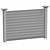 PVC Fence Set with Gate 3D model small image 6