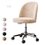 Inès Velvet Office Swivel Chair 3D model small image 2