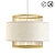 Mahina Natural Bamboo Pendant Light 3D model small image 1