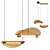 Stylish ALVARO Pendant Lamp 3D model small image 2