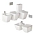 Strada II Collection: Ceramic Bathroom Fixtures 3D model small image 6